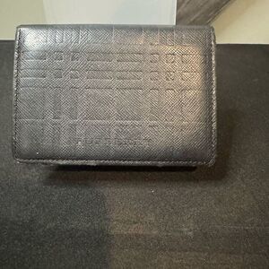 Burberry Black Nova Check Embossed Leather Bifold Wallet